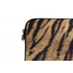 Tijgervacht - Klassiek - Zwart laptophoes neopreen klein -detail