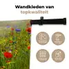 Lente - Bloemen - Rood - Klaproos - Gras - Groen Wandkleed katoen klein -sfeer2