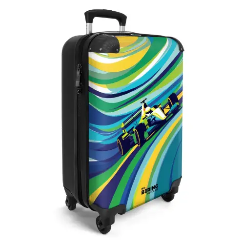 Retro racer Koffer - NBS - Handbagage middel -productfoto_3d
