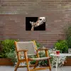 Moederlijke tederheid bij giraffen Tuinposter op houten frame 2 cm dik klein -sfeer3