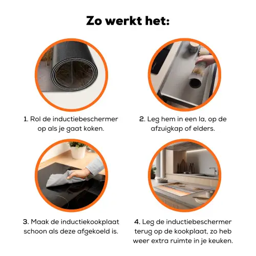 Pier - Zonsondergang - Strand Inductie beschermer vinyl 3mm klein -zzzzzzz-td-werking