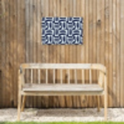 Abstract - Modern - Blauw Tuinposter op houten frame 2 cm dik klein 845 -sfeer4