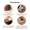 Driehoeken - Kleurrijk - Abstract Inductie beschermer vinyl 3mm klein -zzzzzzz-td-werking