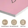 Tekstwolkje - BLAH BLAH BLAH - Roze PET vilt klein -closeup_NL
