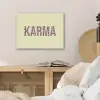 Karma - Luipaardprint - Geel PET vilt klein -sfeer3