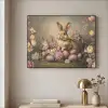Haas - Stilleven - Bloemen Textielframe zwart klein -sfeer2