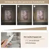 Rozen - Bloemen - Roze - Kunst - Watercolor Light Box met kabel (Tafellamp) klein -USP_dimbaarNL
