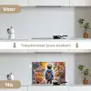 Graffiti - Jongen - Kleuren - Kunst - Street Art keuken achterwand spatscherm klein -voor_na_NL