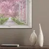 Japans - Sakura - Bloesem - Boom - Bloesem takken - Doorkijk PET vilt klein -sfeer6_closeup