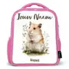 Dier - Natuur - Hamster Kinderrugzak - Roze middel -3d