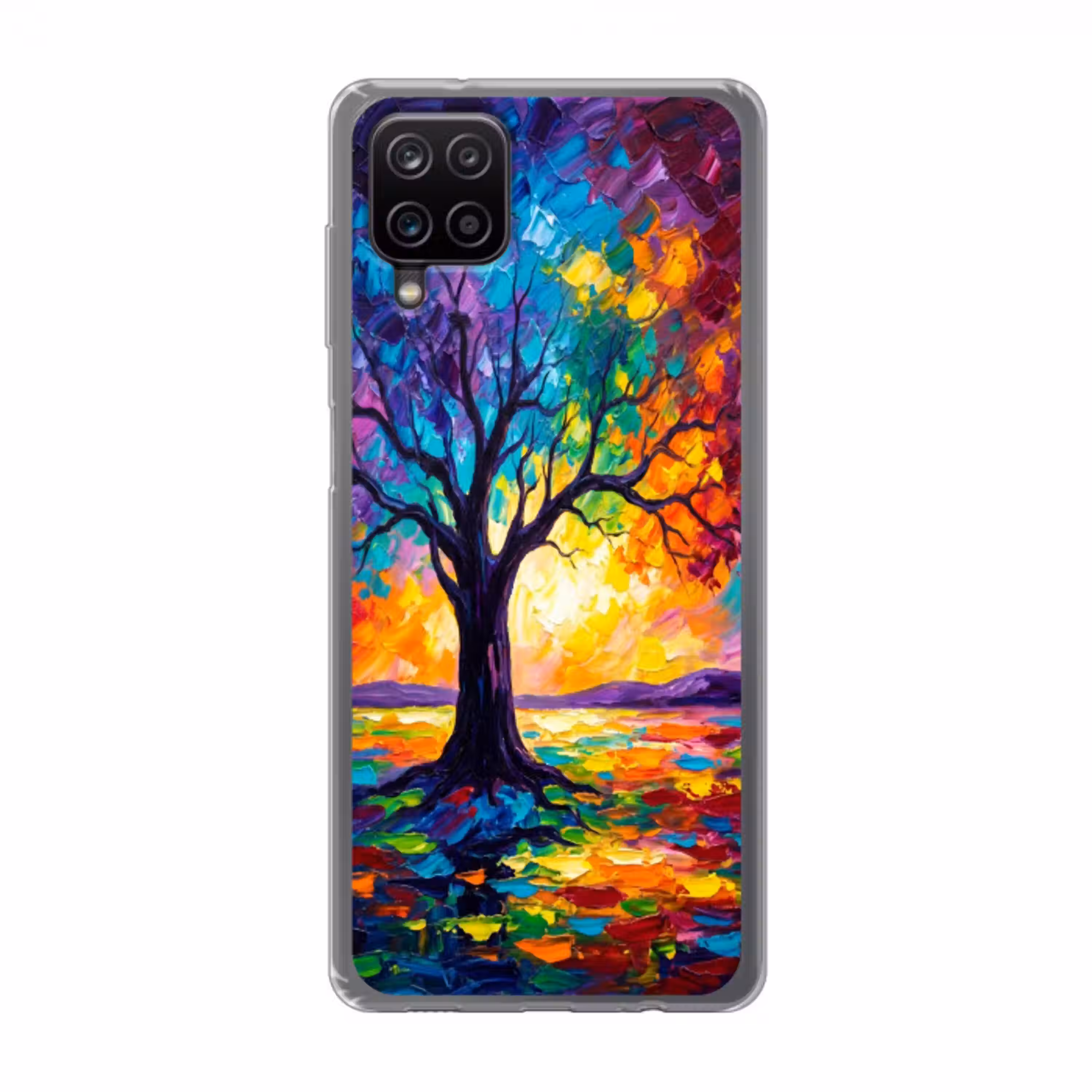 Boom - Landschap - Natuur - Abstract - Kleurrijk Telefoonhoesje Samsung Galaxy A12 klein -3d
