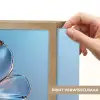 Blauw - Bloem - Glazen - Sierlijk Light Box met batterij (Wandlamp) middel -USP_websiteprintNL