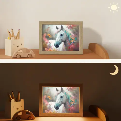 Paard - Natuur - Bloemen - Dieren - Bos Light Box met kabel klein -sfeer3_kind