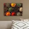 Bakjes - Hout - Kruiden - Kleurrijk canvas 2cm klein -sfeer3