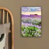 Bloemen - Lavendel - Paars - Lucht - Zonsondergang - Weide - Natuur canvas 2cm klein -sfeer3