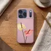 Bloemen - Anthuriums - Geel - Roze Telefoonhoesje iPhone 17 Pro klein -sfeer1