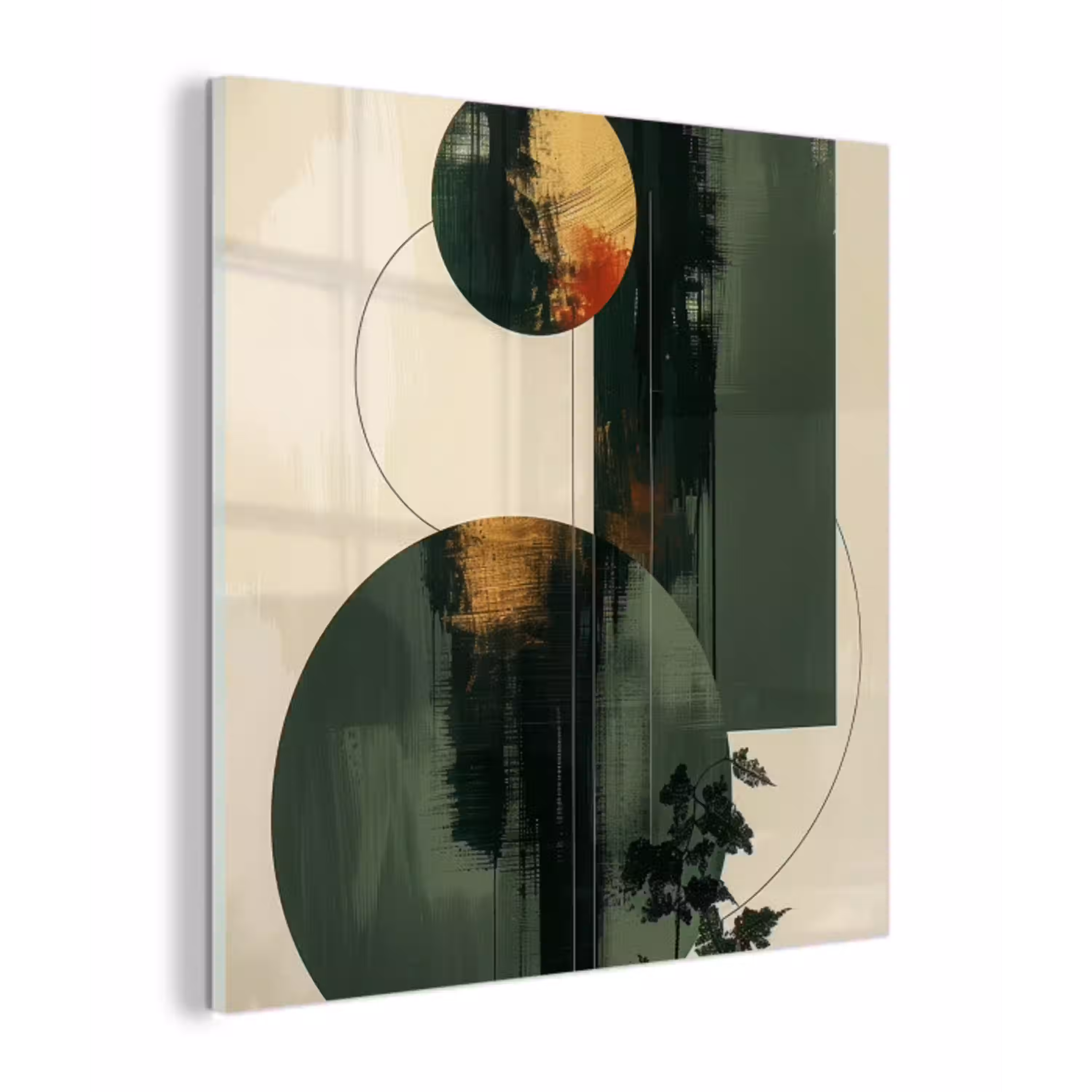 Kunst - Cirkels - Modern - Abstract plexiglas 5mm klein -z3d