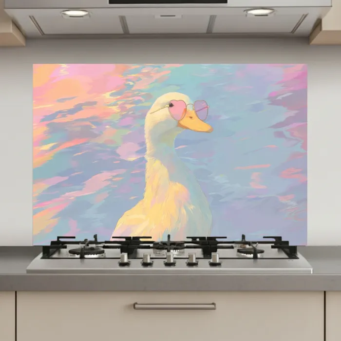 Eend - Zonnebril - Water keuken achterwand spatscherm klein -3d_website