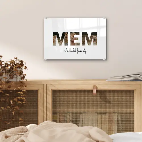 Mem - Lettercollage plexiglas 5mm klein -sfeer4