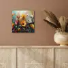 Watercolor - Bloemen - Kunst - Modern aluminium wit klein -sfeer4