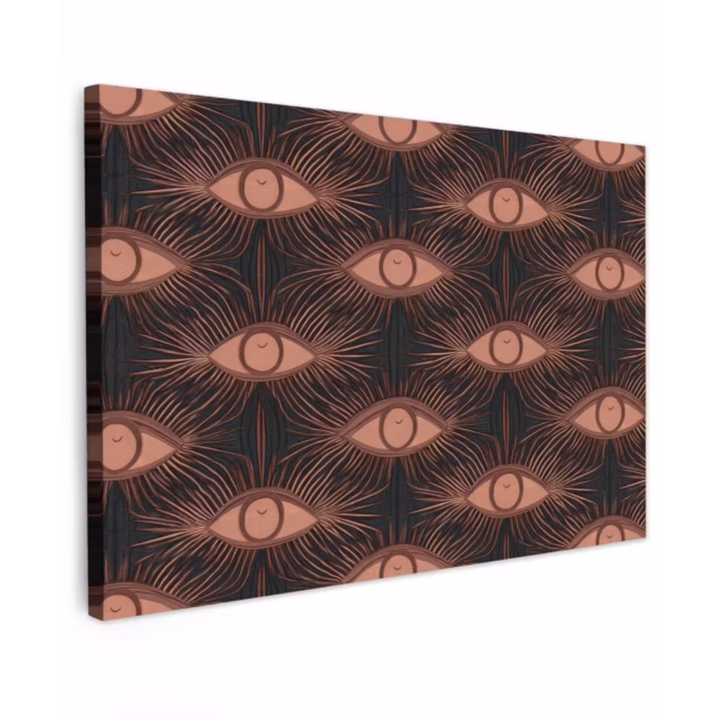 Boheems - Oog - Bruin canvas 2cm klein 34 -z3d