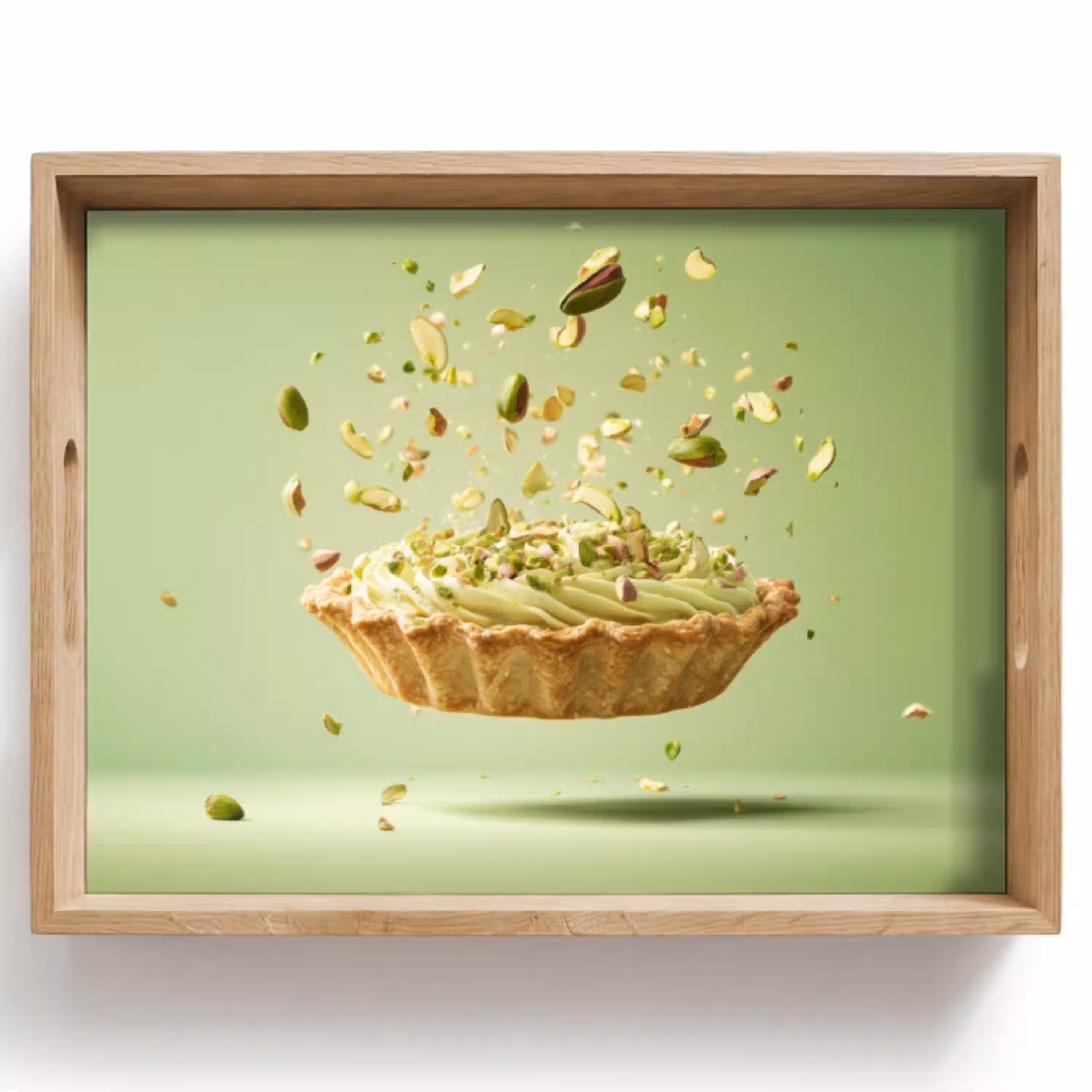 Pistache - Taart - Noten - Eten Dienblad Rechthoek middel -z3d_shopping