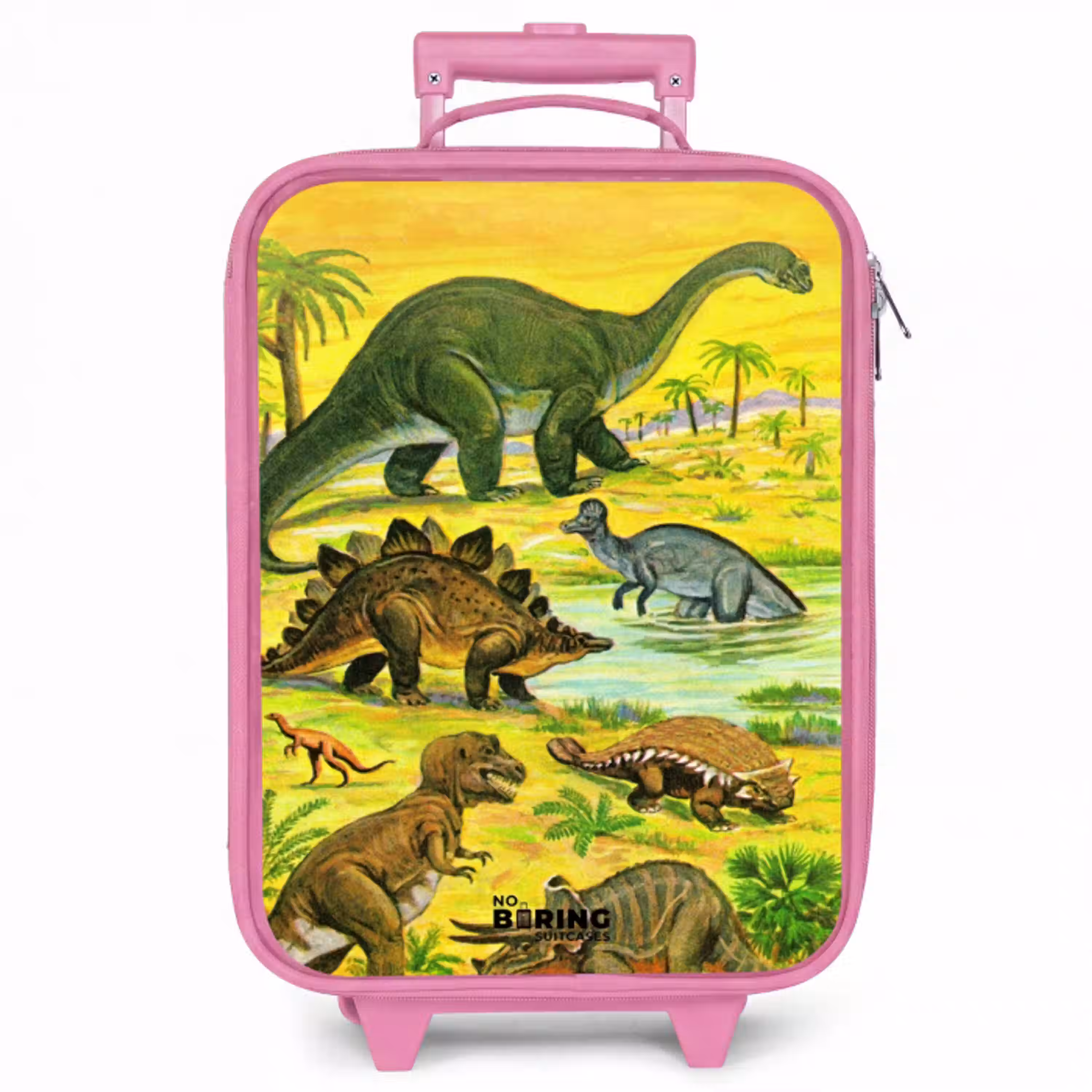 Dino's bij het water Kinderkoffer - Roze klein -zzz_website3d