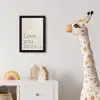 Minimalistisch - Love - Beige fotolijst zwart zonder passe partout klein -usfeer4_kinderkamer