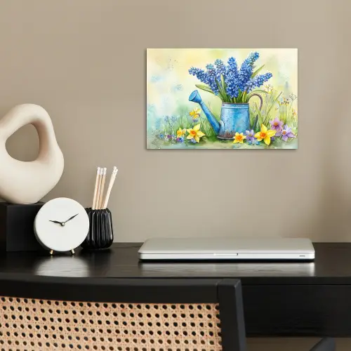 Gieter - Lavendel - Bloesems poster papier klein -sfeer1