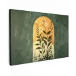Plant - Bloemen - Wit Tuinposter op houten frame 2 cm dik klein -3d