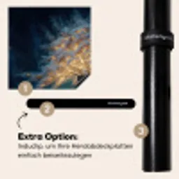 Levensboom - Nacht - Donker - Blauw Inductie beschermer vinyl 3mm middel -zzzzzzz-induclip_DE