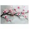Bloesem - Kunstzinnig - Roze - Sakura poster papier klein -3d