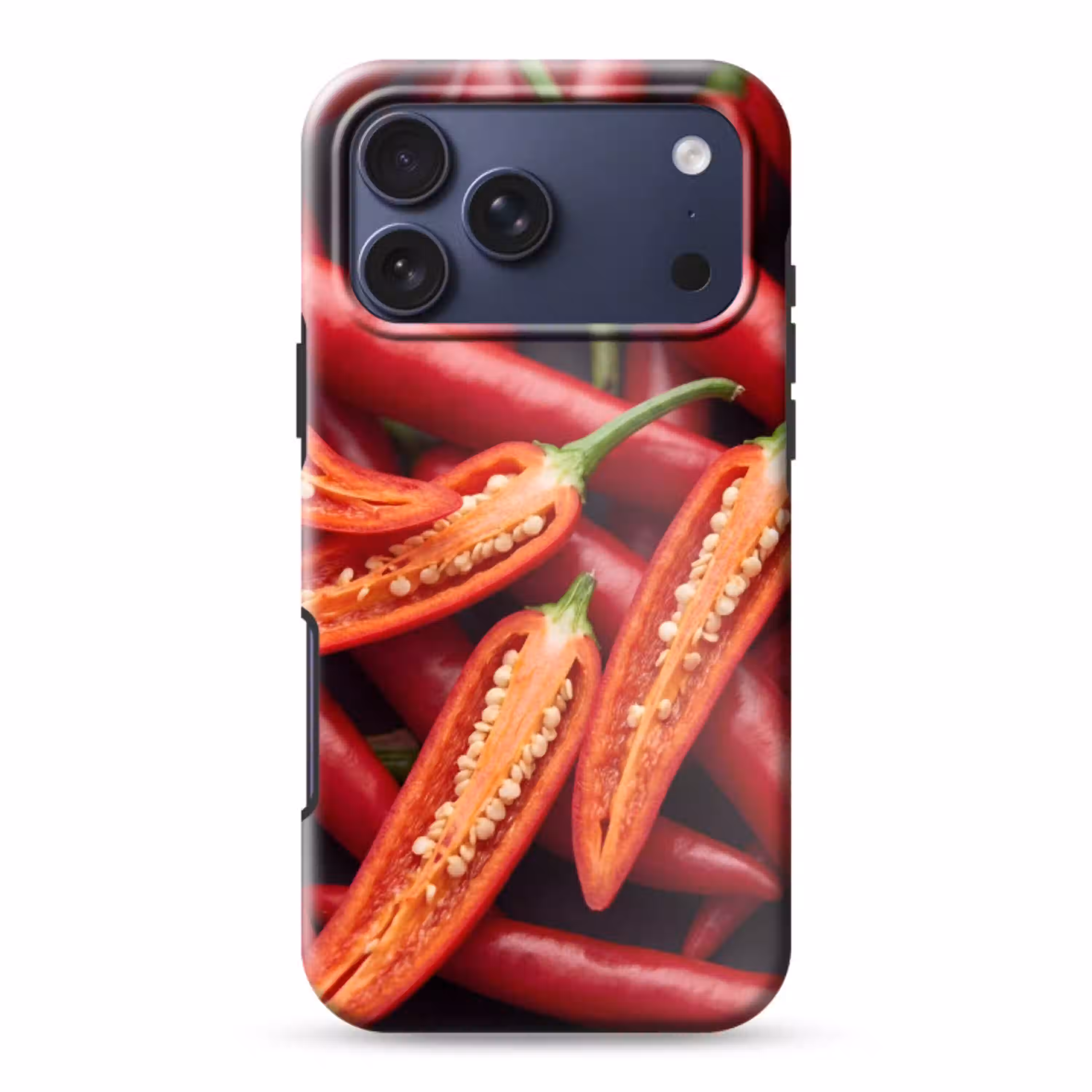 Chilipeper - Open - Rood Toughcase MagSafe Apple iPhone 17 Pro Max klein -3d