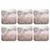 Graspluimen - Wind - Beige - Mistig onderzetter kurk middel -3d
