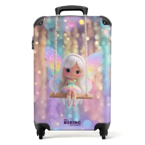 Schommelende fee met vleugels NBS - Handbagage koffer - Kinderen Unisex middel -productfoto_recht