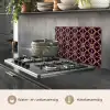Symmetrisch - Tegel - Burgundy keuken achterwand spatscherm klein 900 -usp_NL