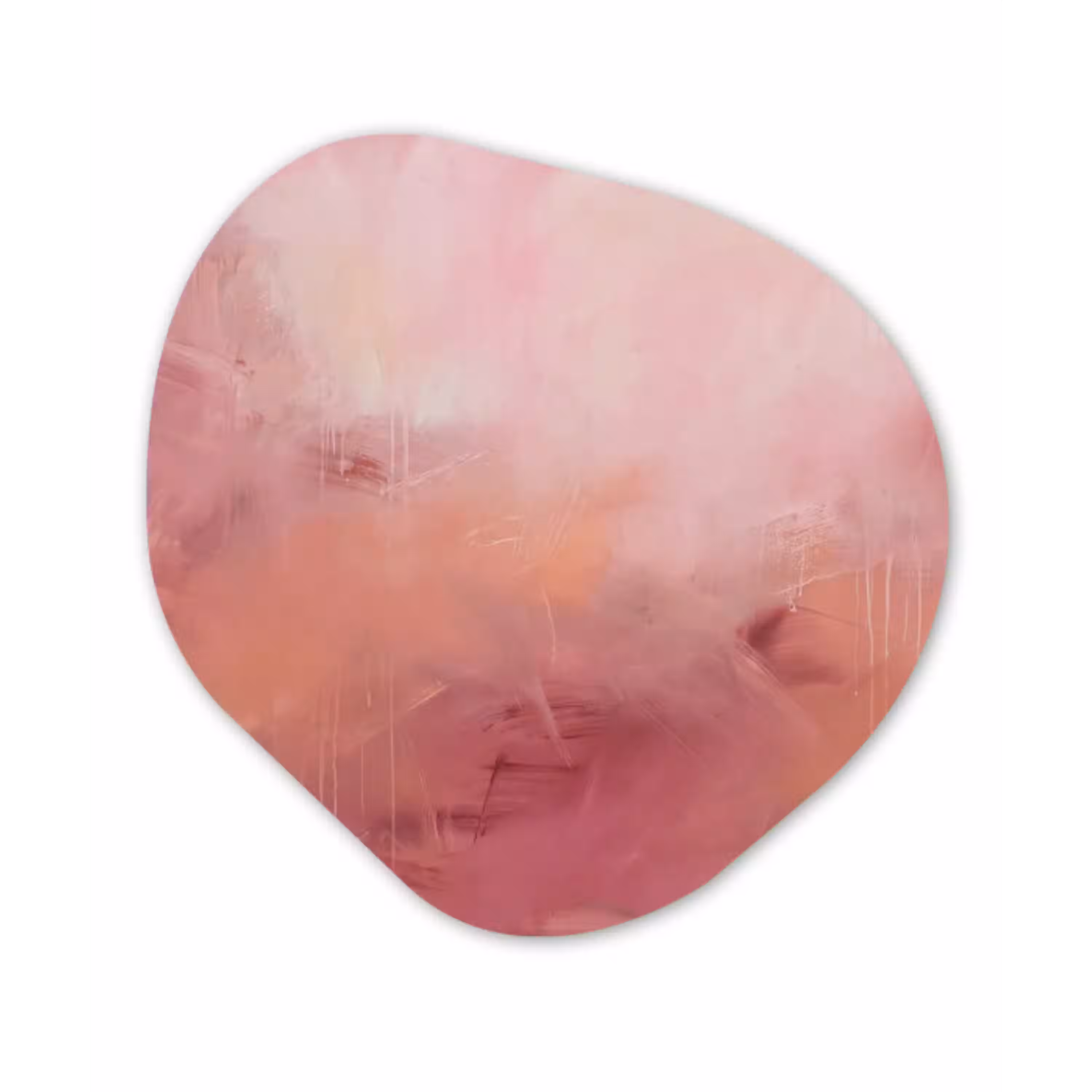 Kunst - Vloeiend - Pastel - Abstract Wandcirkel Organisch Forex 3mm klein -3d