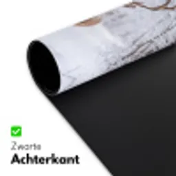 Hert - Winter - Bos - Natuur - Wit Muismat XXL klein -sfeer2