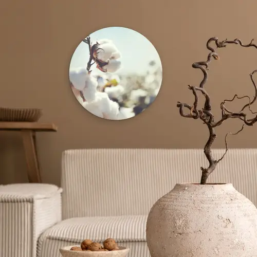 Planten - Bloem - Tak - Natuur Wandcirkel kunststof plaat 5mm dik klein -sfeer1
