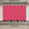 Rood - Roze - Schaakbord - Valentijn keuken achterwand spatscherm klein -3d_website