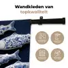 Vissen - Delfts - Blauw - Keramiek Wandkleed katoen klein -sfeer2