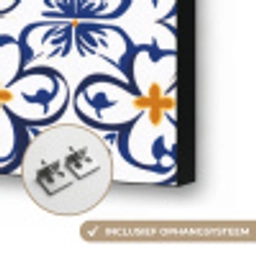 Patroon - Modern - Kleurrijk Textielframe zwart klein 947 -USP_ophangsysteemNL