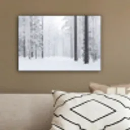 Bos - Sneeuw - Pad - Winter - Stilte canvas 2cm klein -sfeer3