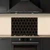 Parallel - Goud - Zwart - Bijenraatmotief keuken achterwand spatscherm klein 900 -sfeer1
