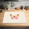 Vlinder - Illustratie - Roze Inductie beschermer vinyl 3mm klein -sfeer5