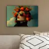 Vrouw - Granaatappel - Herfst - Zonnebril canvas 2cm klein -sfeer3