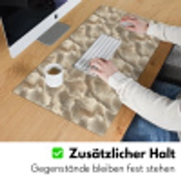 Waaierstructuren - Beige - Vezeltextuur Muismat XXL klein 681 -ysfeer3_duits