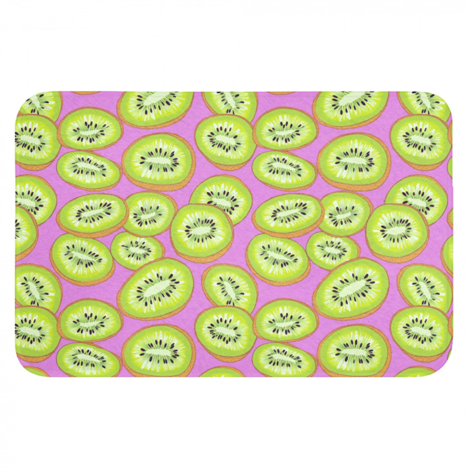 Kiwi - Speels - Groen Badmat klein 997 -3d