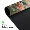 Tropische bladeren - Bloemen - Roze - groen Muismat XXL klein -sfeer2