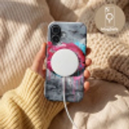 Lippen - Felroze - Graffiti - Verfstrepen Toughcase MagSafe Apple iPhone 17 klein -USP_MagsafeV